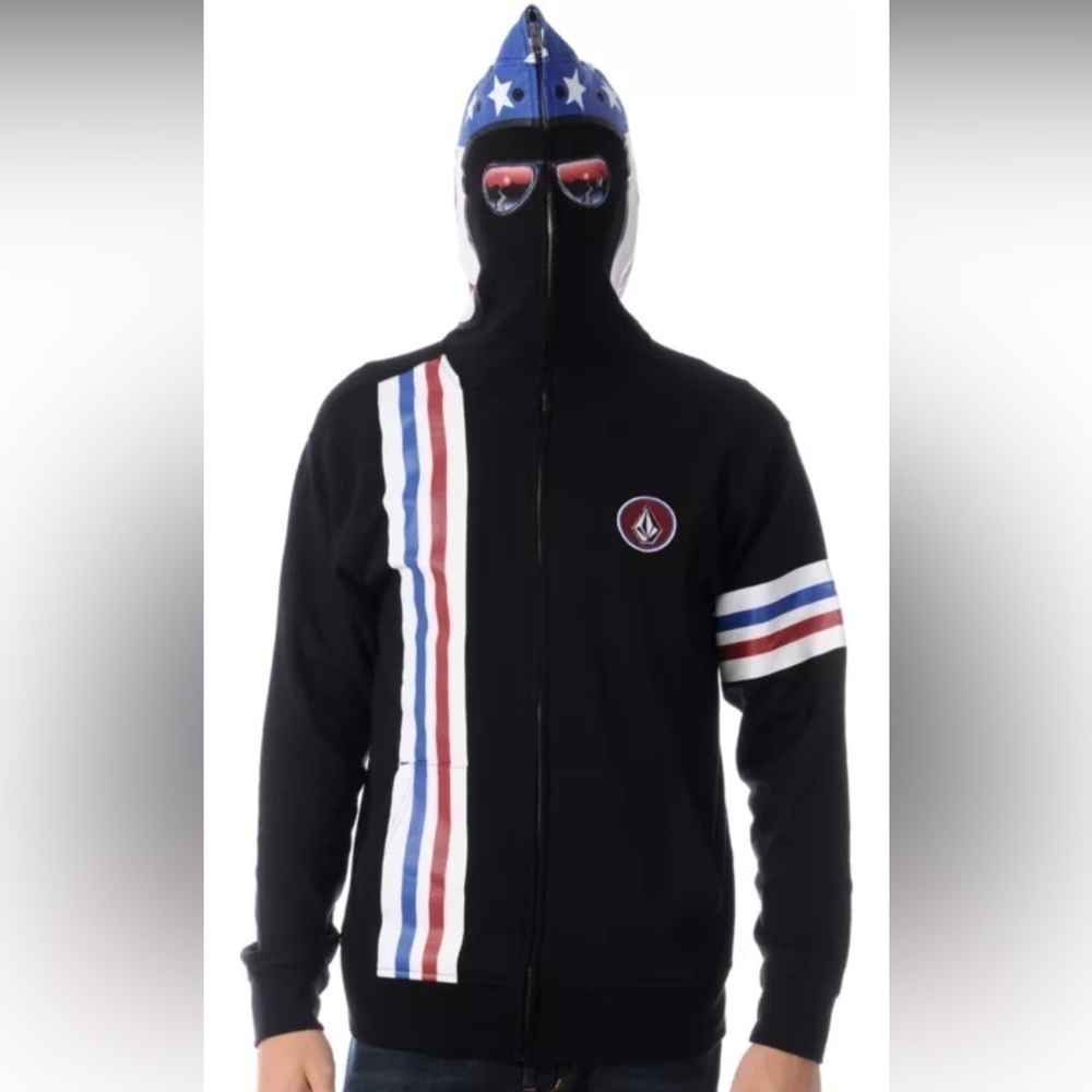 Volcom full face zip up hoodie boys size small